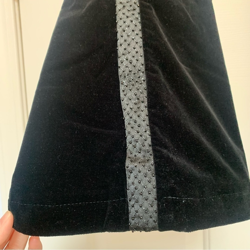Theory Tara Be velvet beaded embellished black y2k flare pants size 10 - Picture 9 of 13